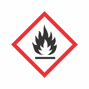 1"x1" GHS Flammable Mark