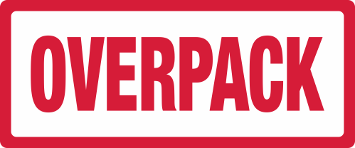 Red Overpack Label