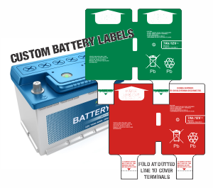 Vinyl Custom Battery Labels