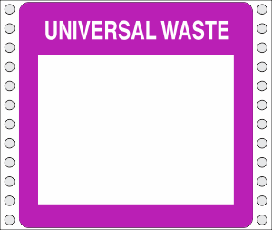 Tyvek Universal Waste Label