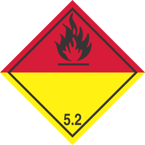 International Organic Peroxide 5.2 Class 5 Label