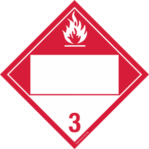 Tag-board Blank Inhalation Hazard Class 2 Placard