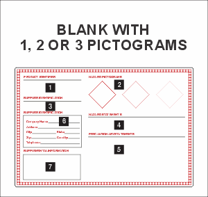 4"x6" Blank Paper Thermal Transfer GHS Label