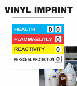 Pre-Filled with your #'s 4"x4" Vinyl RTK with 2 Health Boxes