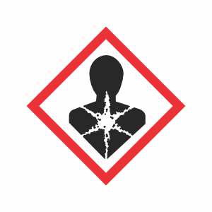 1"x1" GHS Health Hazard Mark